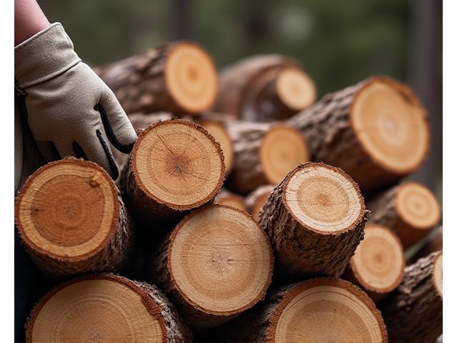 Logs of various Ontario hardwoods