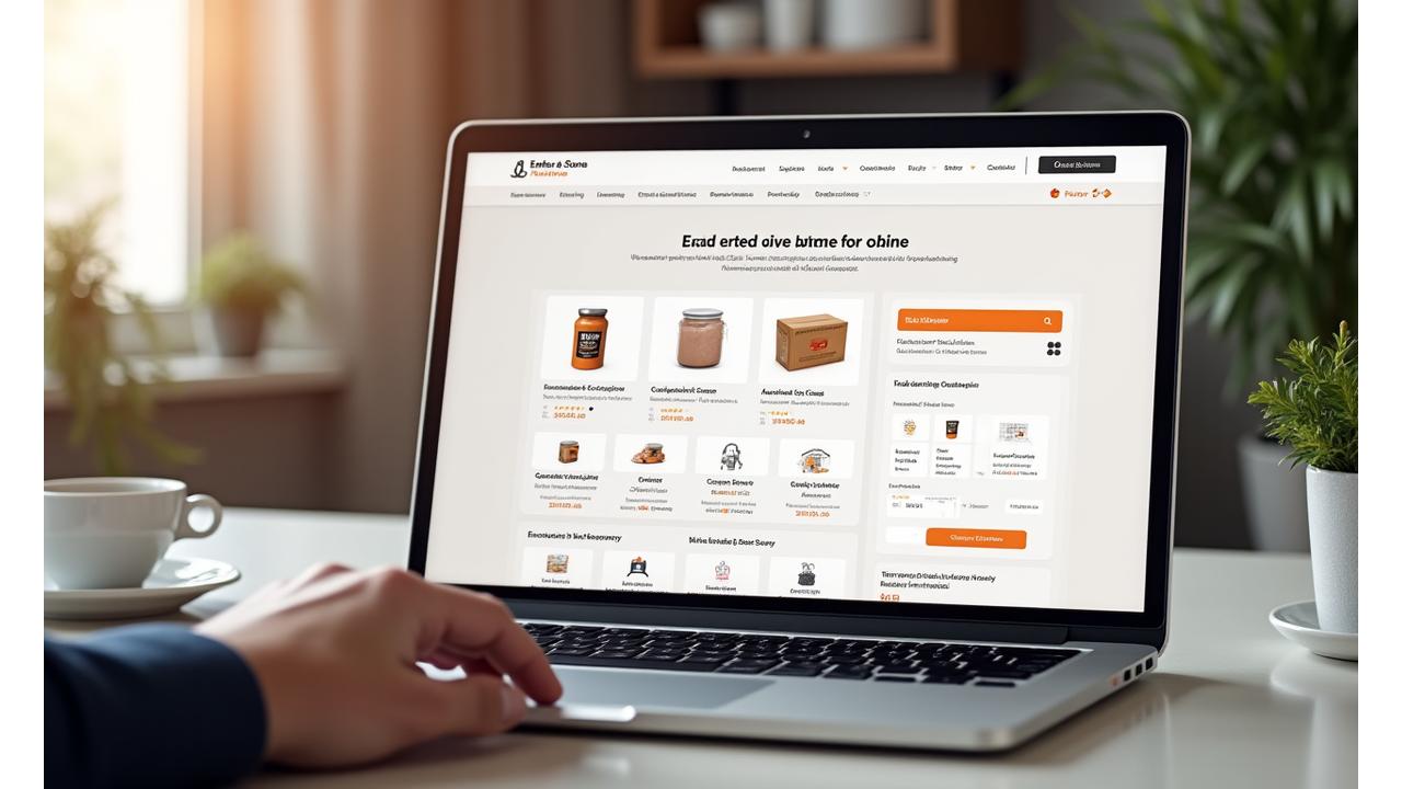 Screenshot of a user-friendly online ordering portal
