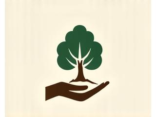 Logo of a forest conservation organization with a tree motif.