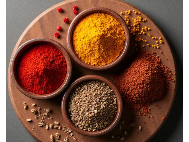 Collection of spice rubs representing global cuisines